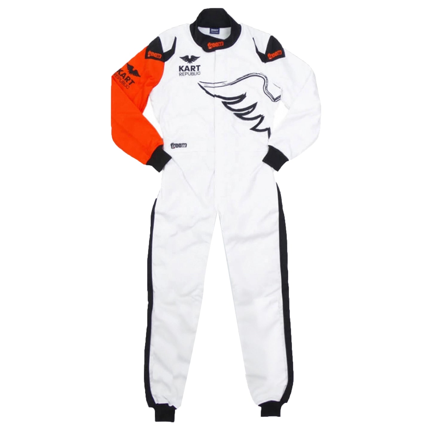Kart Republic Go-Kart Rennanzug Weiß