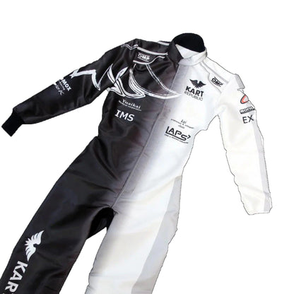 Kart Republic Go Kart Race Suit Black White