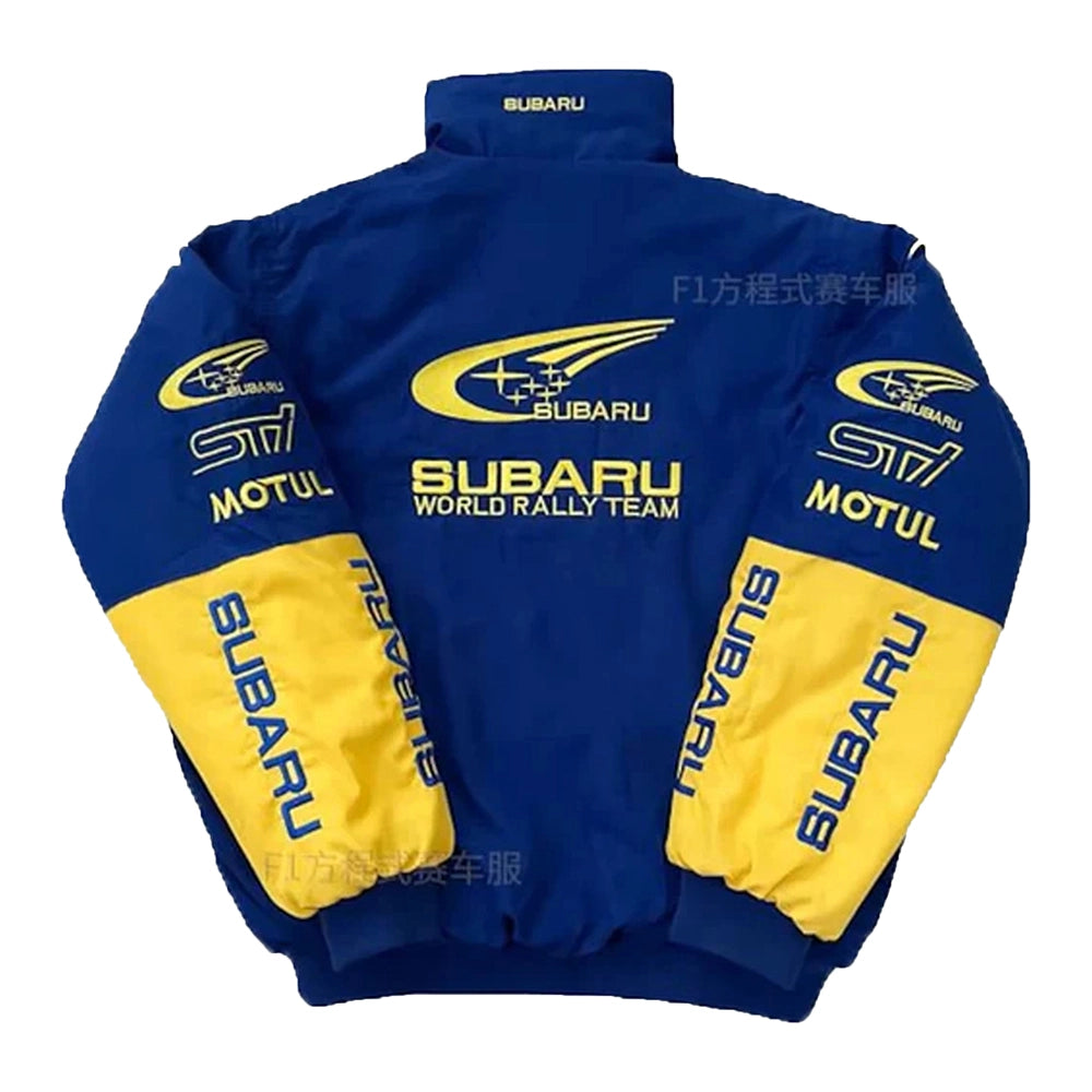 Subaru Rally Vintage Blue Jacket – Retro